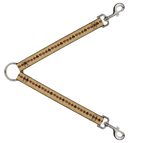Dog leash splitter suits tan - leash,