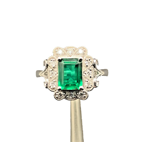 Lab created emerald - 1.75, &
