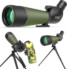 High Definition Spotting Scope 20-60x80 Waterproof Zoom Lens with Tripod & Case