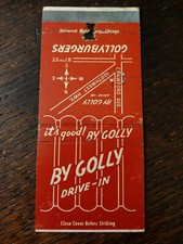 Vintage Matchcover: By Golly Drive-In, Oak Lawn, IL