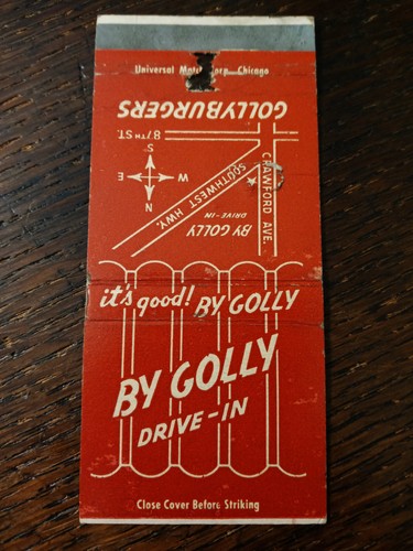 Vintage matchcover golly - vintage, by
