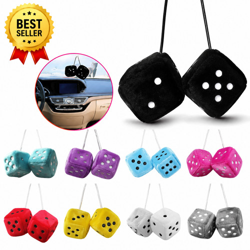Soft fluffy furry dice - soft,