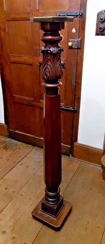 Antique solid carved mahogany - solid,