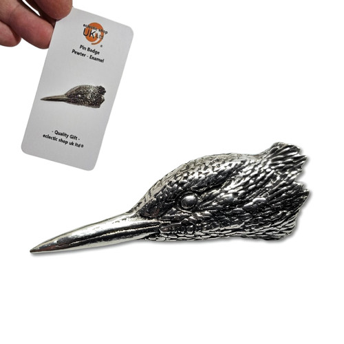 Kingfisher hunting pin badge - pin,