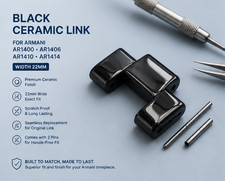 Black ceramic spare link - black,