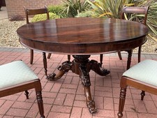 Antique Victorian 19C rosewood