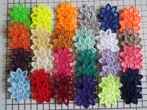 5pcs embroidery guipure - 5pcs,