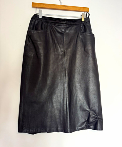 Genuine leather vintage - , black