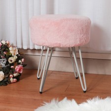 Faux Fur Plush Dressing Table