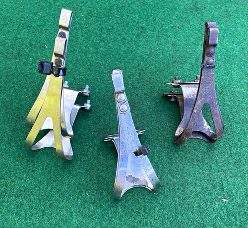 Vintage bicycle toe clips - vintage,