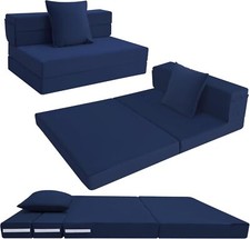 Folding Mattress Double, High Density Foam Fold Out Sofa Chair Z Bed, Foldable F