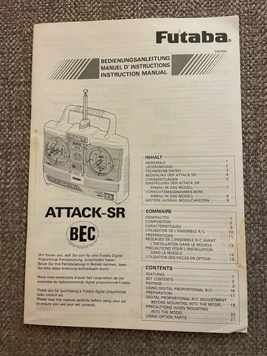 Vintage futaba attack rc - vintage, sr