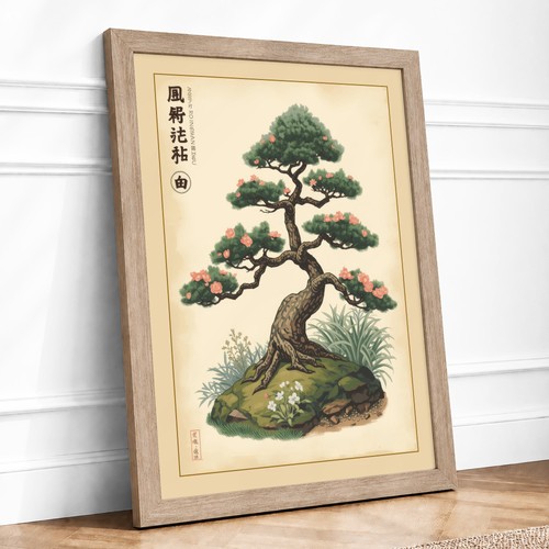 Bonsai study japandi - bonsai,