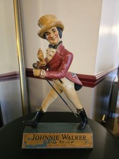 Vintage 16" Johhnie Walker Striding Man Scotch Whisky Advertising Figure RARE