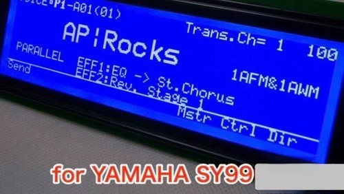 Yamaha sy99 lcd - lcd, blue