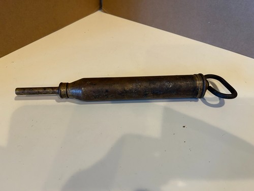 Vintage antique brass grease - brass,
