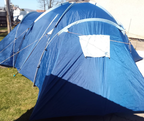 Blue tunnel camping tent - blue, 2