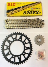 DID Gold Race 520 Pitch Chain & JT Black Sprocket Kit Yamaha YZF-R6 5EB 99-02