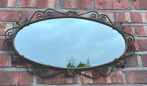 Vintage wrought iron floral - vintage,