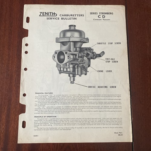 Zenith carburettor series - zenith,