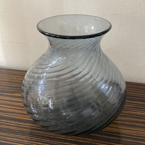 Vintage blue gray crystal - gray,