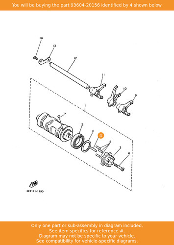 Yamaha pin dowel 93604 20156 - yamaha, pin,