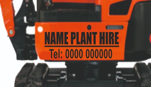 Mini digger fork lift - fork, hire