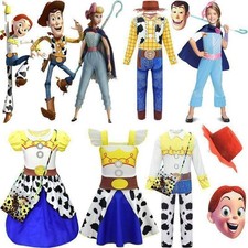 Toy Story Woody Jessie Buzz Lightyear Cosplay Costume Adult Kids Fancy OutfitsUK