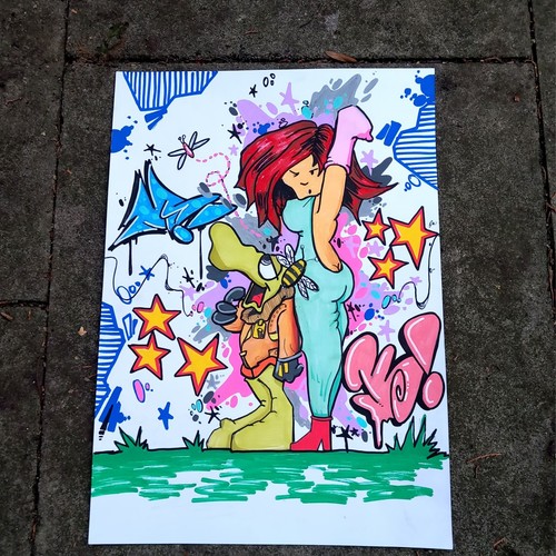Original graffiti art - , painting