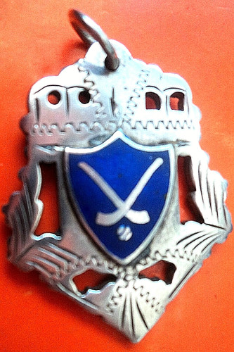 Irish silver hurling - silver, fob