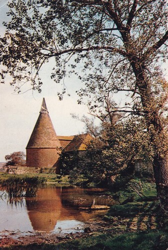 Postcard kentish oast house - postcard,