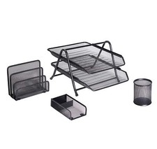 Exerz 4 PCS Mesh Desk Tidy