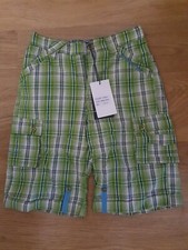 BRAND NEW FEU FOLLET GREEN CHECK SHORTS- 5-6 YEARS OLD