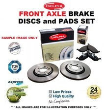 Front Axle BRAKE DISCS + PADS for MERCEDES BENZ C-Class Break C180 T 2000-2001