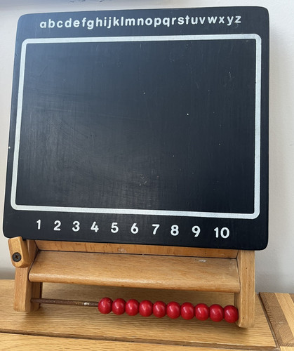 Vintage wooden 1980s chalk - 1980s,
