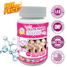 White Gluta Supreme 1500000 mg - Anti-aging, Skin Whitening - 30 Tablets