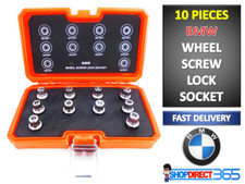 10pc BMW MASTER LOCKING WHEEL NUT KEY SET Tamper Proof Spline Bit Socket CT3985