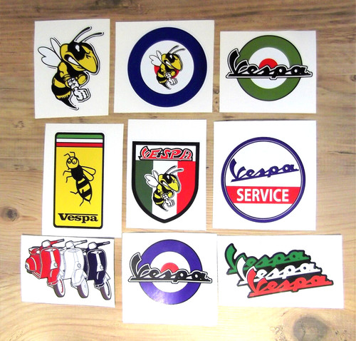 Vespa scooter stickers - vespa,