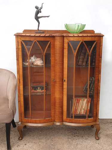 Art deco walnut display - deco,