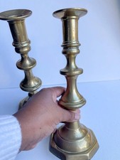 Large brass candle stick - 2,