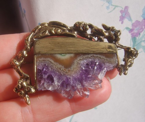 Vintage arts crafts amethyst - arts,