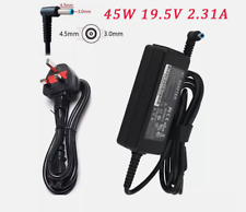 For HP 45W Blue Tip Laptop Adapter Charger 19.5V 2.31A & Power Lead Charger Plug