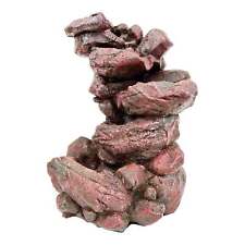 Natural Rock Cascade Water Fountain Features Electric Power Indoor Waterfall AU