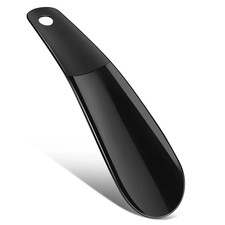 Black plastic shoe - black, string