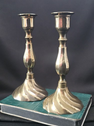 Vintage brass candlestick - vintage,