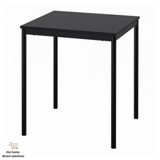 IKEA SANDSBERG Dining Table Black Small Kitchen Modern Cafe Bar 67x67 cm