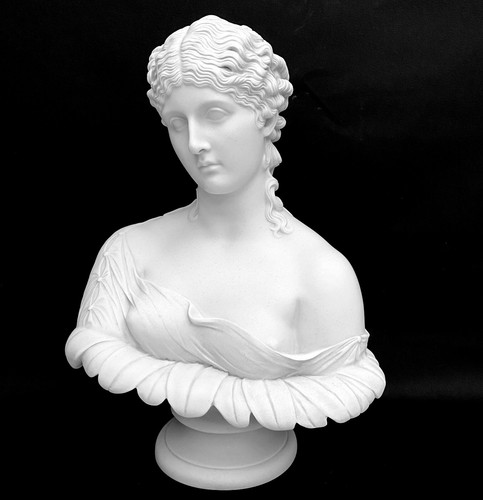 Clytie classical marble bust - marble,