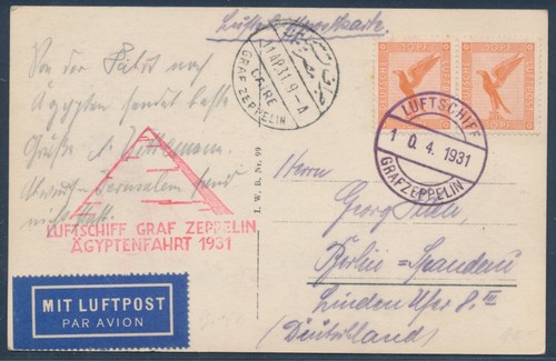 Zeppelin egypt cruise 1931 - zeppelin,