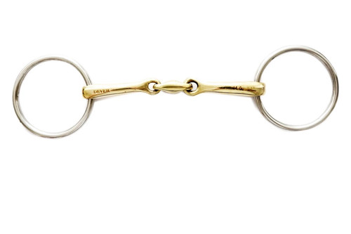 Snaffle with copper mouth - with,