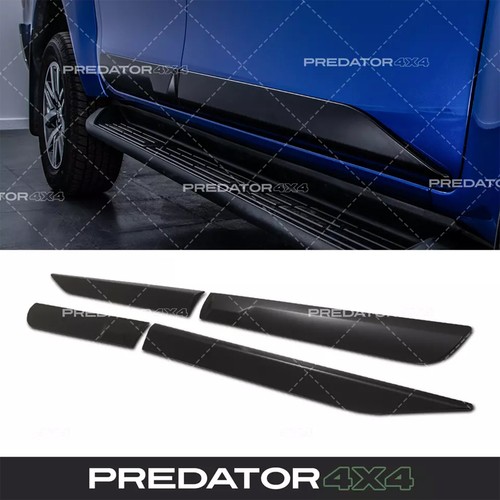 Matte black body cladding door - black,